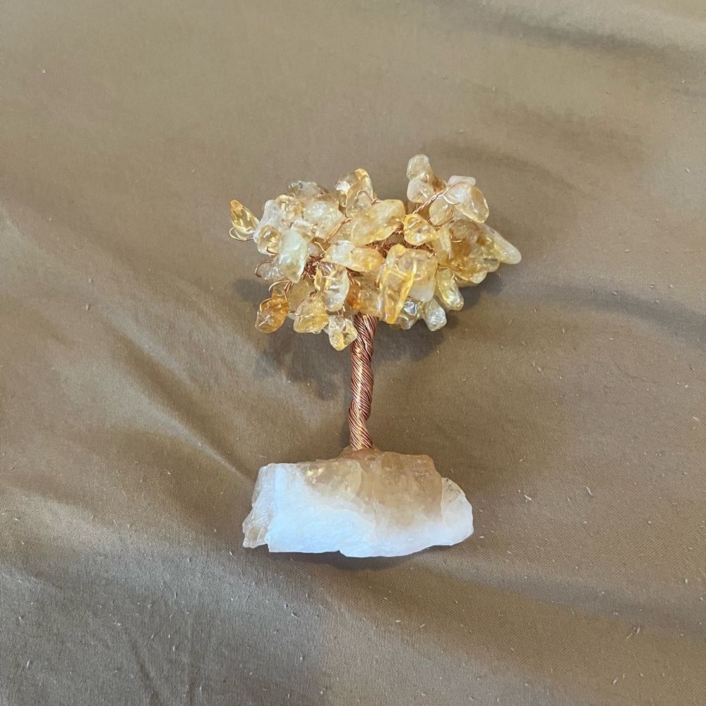Natural  citrine Gemstone Tree  brings you fortune and luck